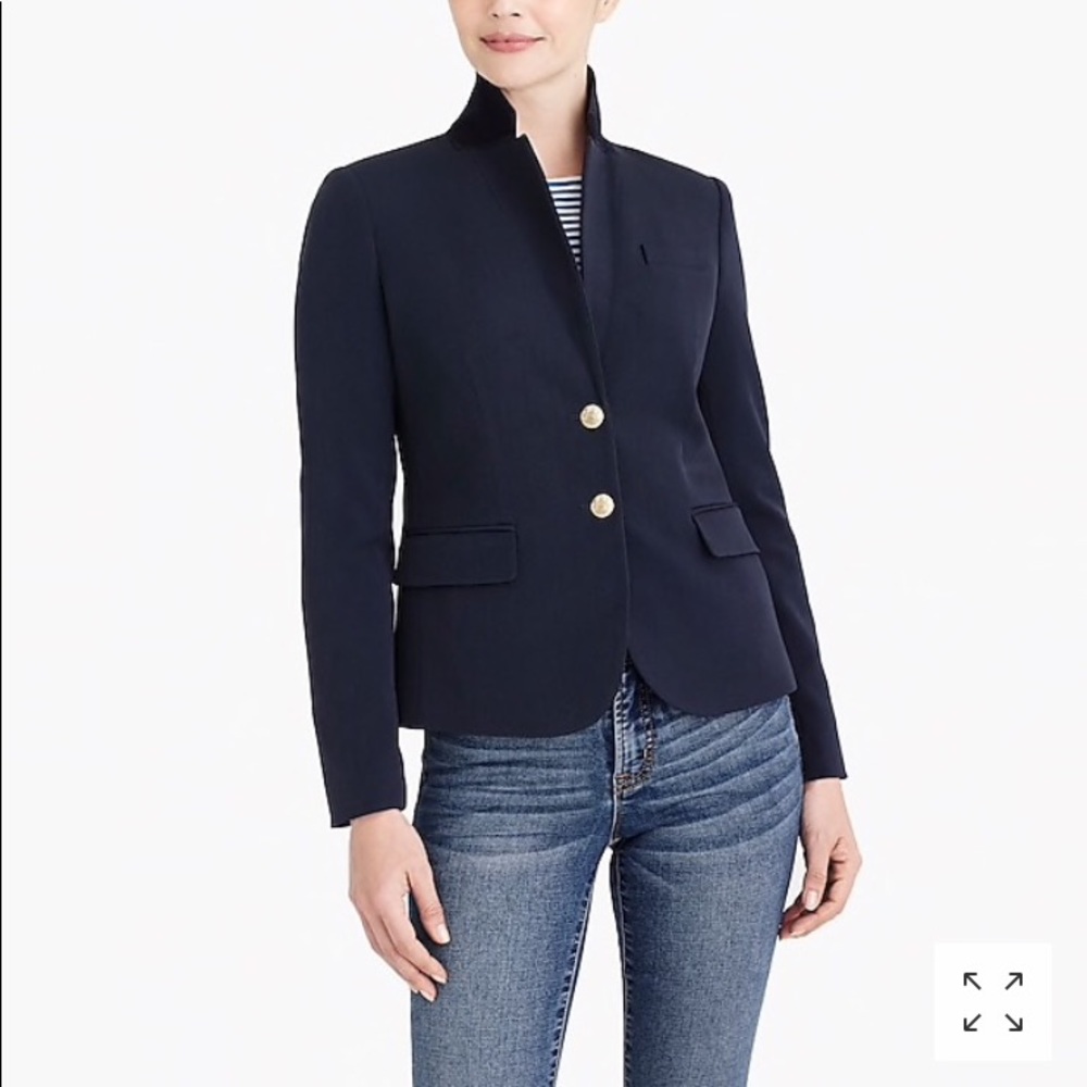 Jcrew Wool Navy Schoolboy Blazer